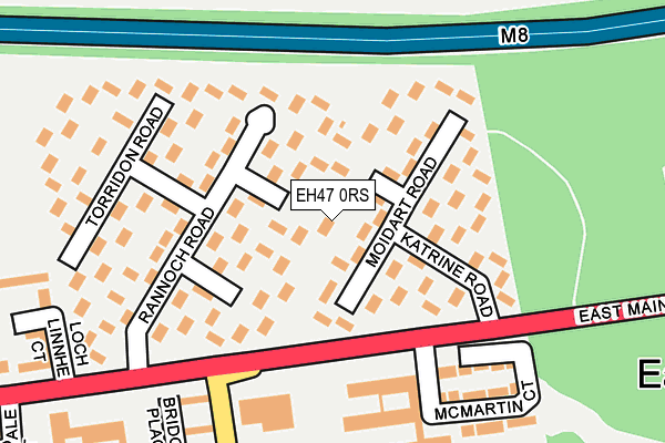 EH47 0RS map - OS OpenMap – Local (Ordnance Survey)