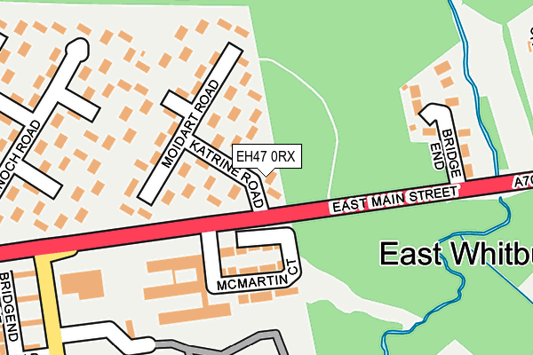 EH47 0RX map - OS OpenMap – Local (Ordnance Survey)