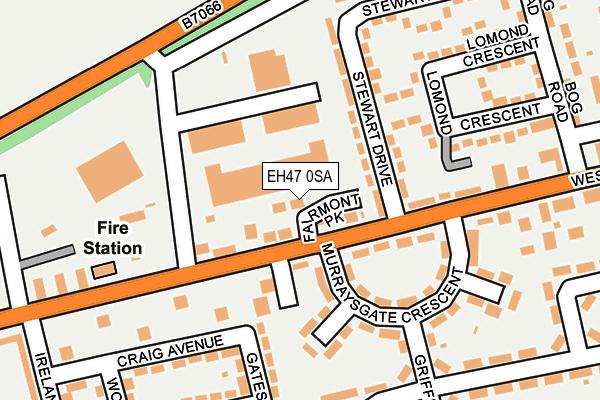 EH47 0SA map - OS OpenMap – Local (Ordnance Survey)