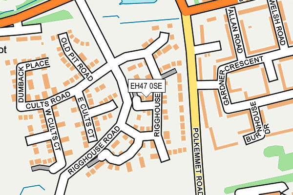 EH47 0SE map - OS OpenMap – Local (Ordnance Survey)