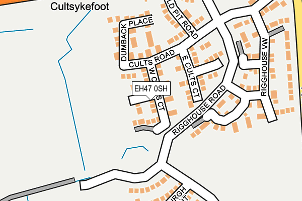 EH47 0SH map - OS OpenMap – Local (Ordnance Survey)