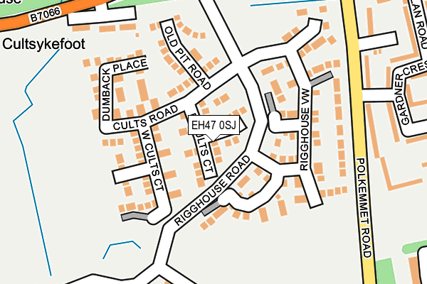 EH47 0SJ map - OS OpenMap – Local (Ordnance Survey)