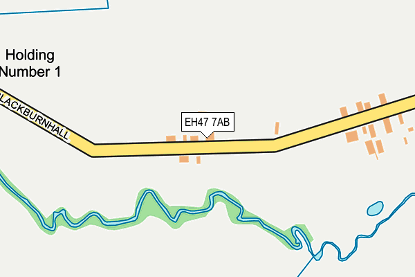 EH47 7AB map - OS OpenMap – Local (Ordnance Survey)