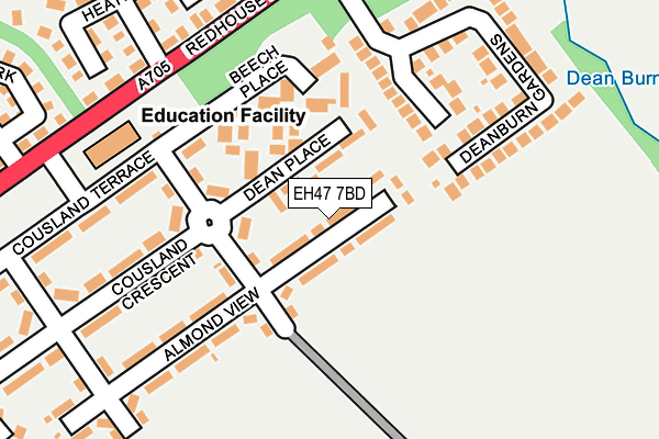 EH47 7BD map - OS OpenMap – Local (Ordnance Survey)