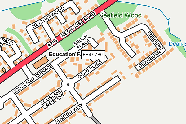 EH47 7BG map - OS OpenMap – Local (Ordnance Survey)