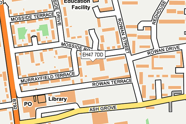 EH47 7DD map - OS OpenMap – Local (Ordnance Survey)