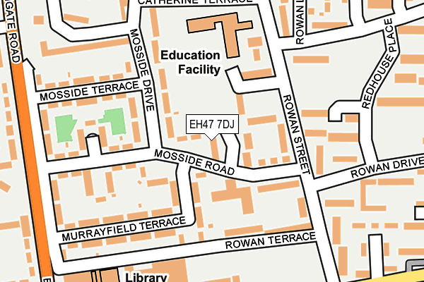 EH47 7DJ map - OS OpenMap – Local (Ordnance Survey)