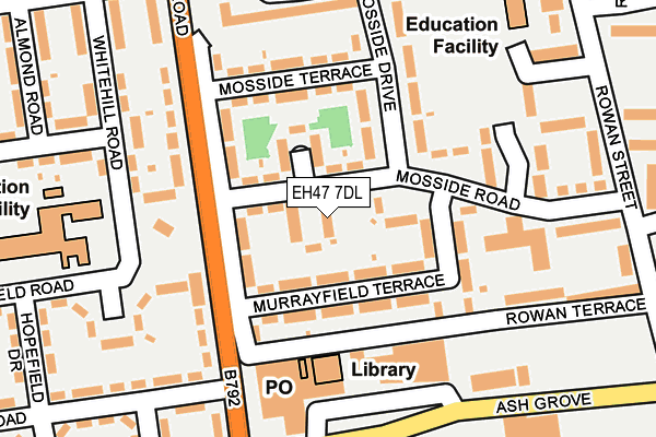 EH47 7DL map - OS OpenMap – Local (Ordnance Survey)