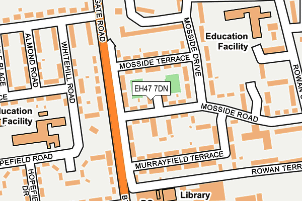 EH47 7DN map - OS OpenMap – Local (Ordnance Survey)