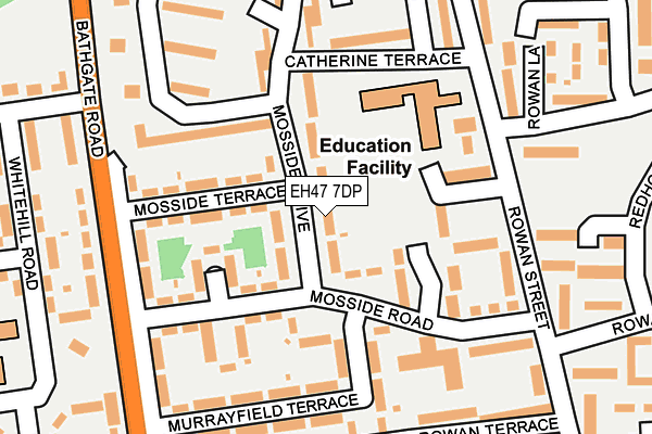 EH47 7DP map - OS OpenMap – Local (Ordnance Survey)