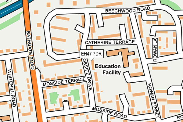 EH47 7DR map - OS OpenMap – Local (Ordnance Survey)