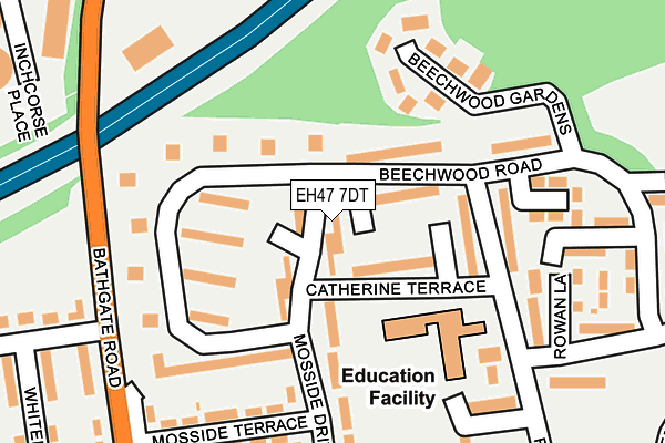 EH47 7DT map - OS OpenMap – Local (Ordnance Survey)