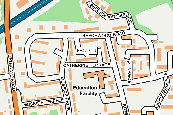 EH47 7DU map - OS OpenMap – Local (Ordnance Survey)