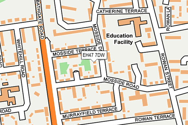 EH47 7DW map - OS OpenMap – Local (Ordnance Survey)