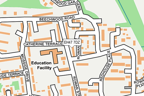 EH47 7DZ map - OS OpenMap – Local (Ordnance Survey)