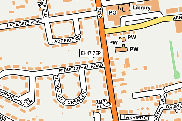 EH47 7EP map - OS OpenMap – Local (Ordnance Survey)