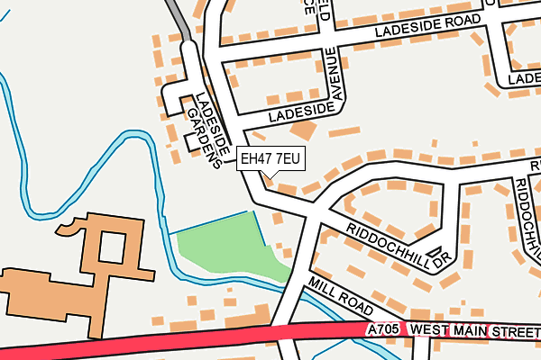 EH47 7EU map - OS OpenMap – Local (Ordnance Survey)