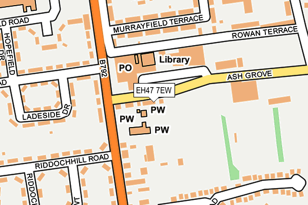 EH47 7EW map - OS OpenMap – Local (Ordnance Survey)