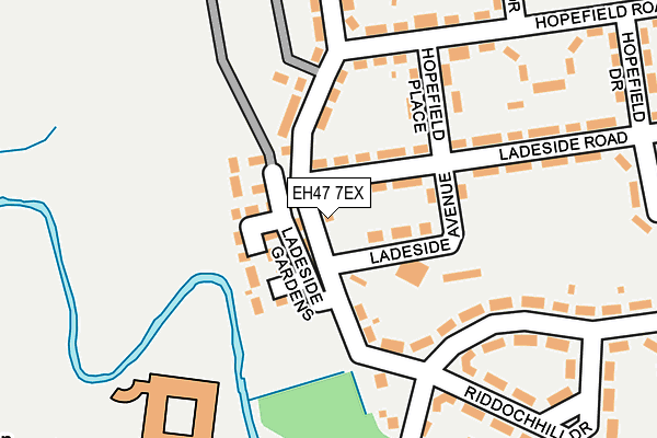 EH47 7EX map - OS OpenMap – Local (Ordnance Survey)