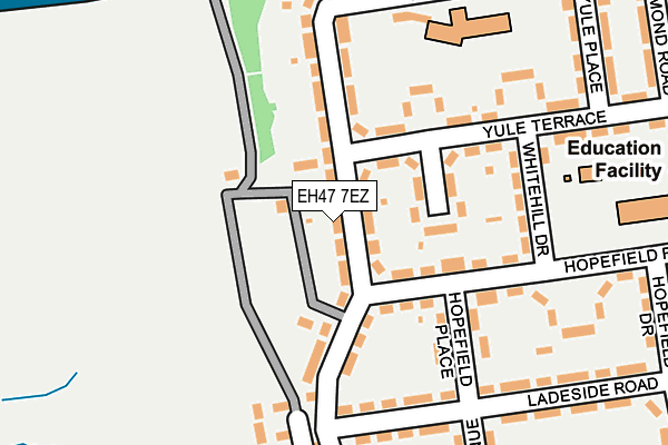 EH47 7EZ map - OS OpenMap – Local (Ordnance Survey)