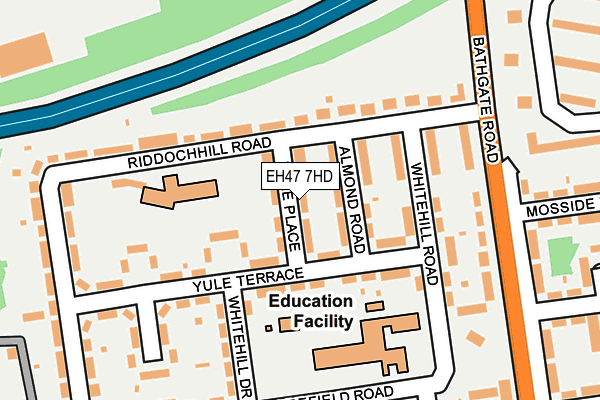 EH47 7HD map - OS OpenMap – Local (Ordnance Survey)