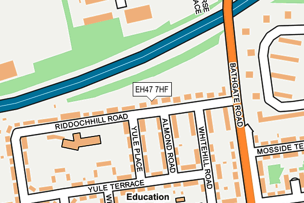 EH47 7HF map - OS OpenMap – Local (Ordnance Survey)