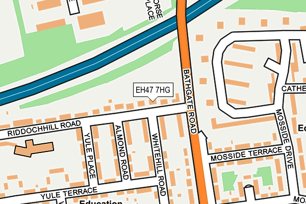 EH47 7HG map - OS OpenMap – Local (Ordnance Survey)