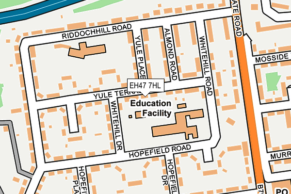 EH47 7HL map - OS OpenMap – Local (Ordnance Survey)