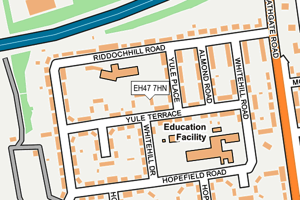 EH47 7HN map - OS OpenMap – Local (Ordnance Survey)