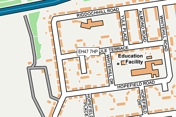 EH47 7HP map - OS OpenMap – Local (Ordnance Survey)