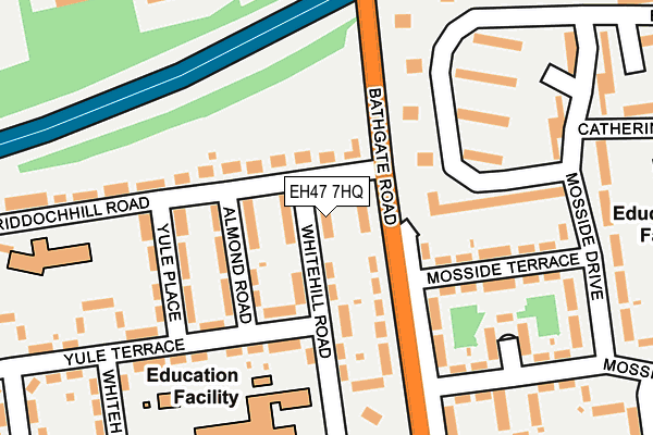 EH47 7HQ map - OS OpenMap – Local (Ordnance Survey)