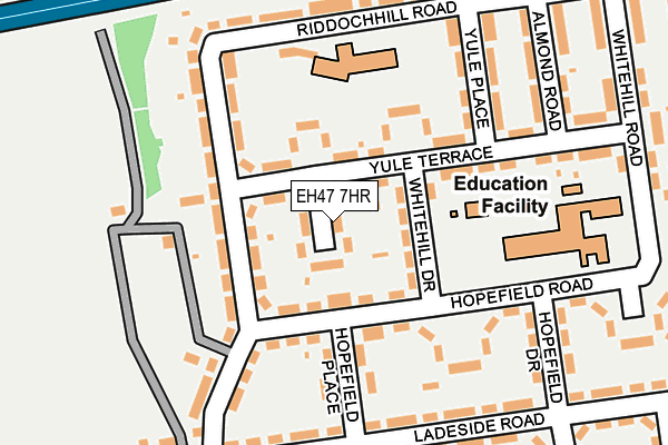 EH47 7HR map - OS OpenMap – Local (Ordnance Survey)
