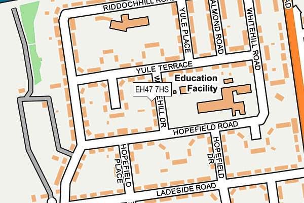 EH47 7HS map - OS OpenMap – Local (Ordnance Survey)