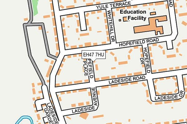 EH47 7HU map - OS OpenMap – Local (Ordnance Survey)