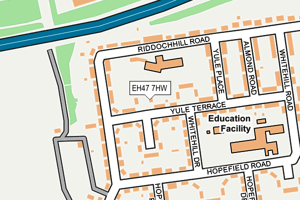 EH47 7HW map - OS OpenMap – Local (Ordnance Survey)