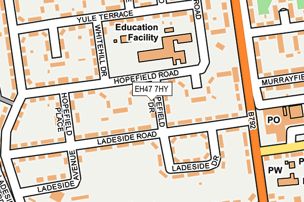 EH47 7HY map - OS OpenMap – Local (Ordnance Survey)
