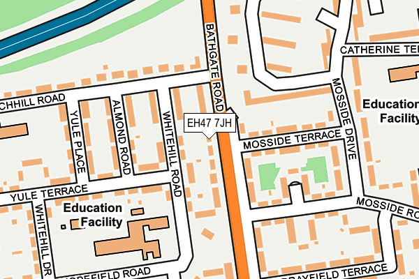 EH47 7JH map - OS OpenMap – Local (Ordnance Survey)