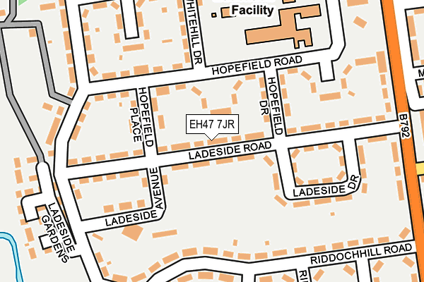 EH47 7JR map - OS OpenMap – Local (Ordnance Survey)