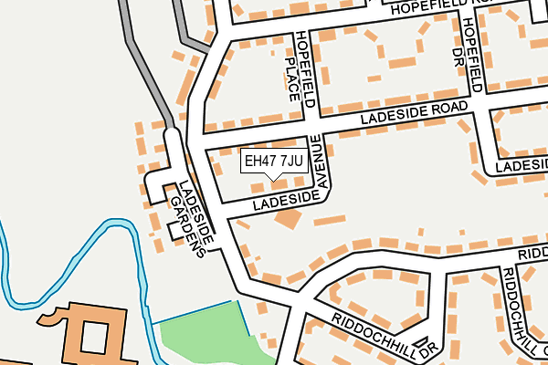 EH47 7JU map - OS OpenMap – Local (Ordnance Survey)