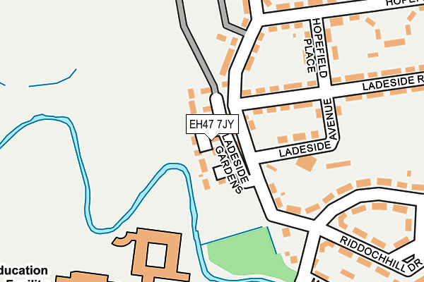 EH47 7JY map - OS OpenMap – Local (Ordnance Survey)