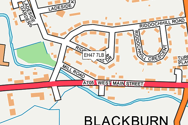 EH47 7LB map - OS OpenMap – Local (Ordnance Survey)