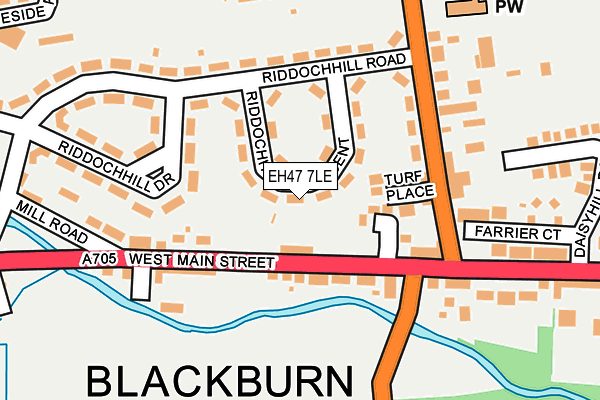 EH47 7LE map - OS OpenMap – Local (Ordnance Survey)