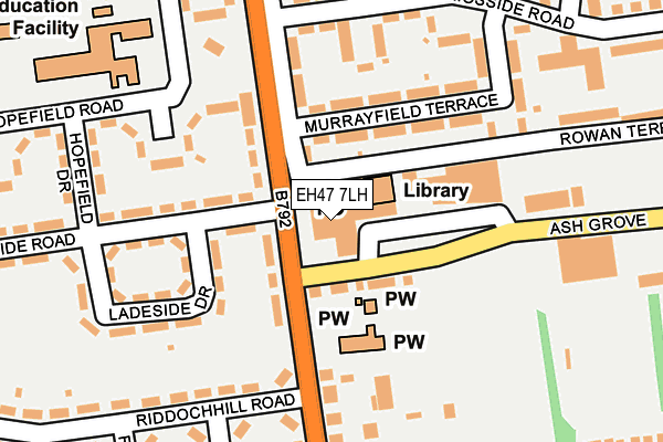 EH47 7LH map - OS OpenMap – Local (Ordnance Survey)