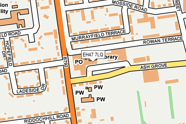 EH47 7LQ map - OS OpenMap – Local (Ordnance Survey)