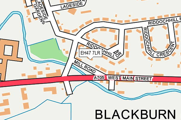 EH47 7LR map - OS OpenMap – Local (Ordnance Survey)