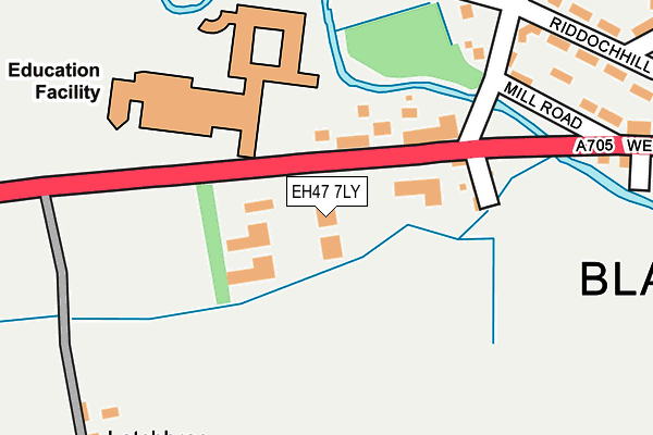 EH47 7LY map - OS OpenMap – Local (Ordnance Survey)