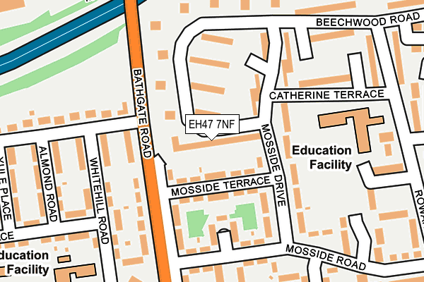 EH47 7NF map - OS OpenMap – Local (Ordnance Survey)