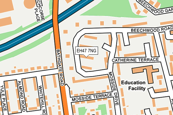 EH47 7NG map - OS OpenMap – Local (Ordnance Survey)