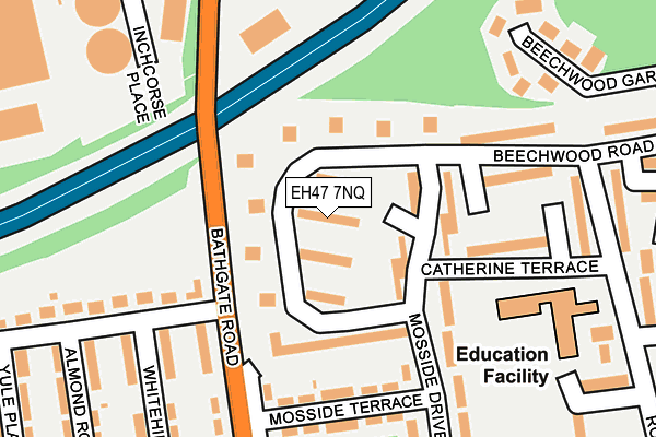 EH47 7NQ map - OS OpenMap – Local (Ordnance Survey)