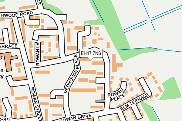 EH47 7NS map - OS OpenMap – Local (Ordnance Survey)